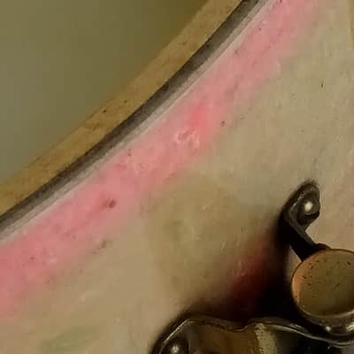 Leedy Pink/Rose Marine Pearl 5x14" 8-Tube Lug Indianapolis Snare Drum Nobby Gold image 16