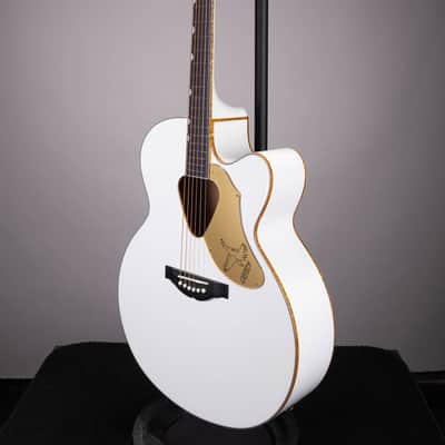 Gretsch G5022CWFE Rancher Falcon Jumbo Acoustic-Electric – White image 5