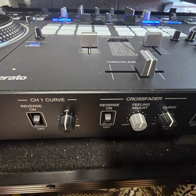 Pioneer DJ DDJ-REV7 + Heavy-Duty Flight Case Bundle with gliding laptop shelf and built in wheels. image 9