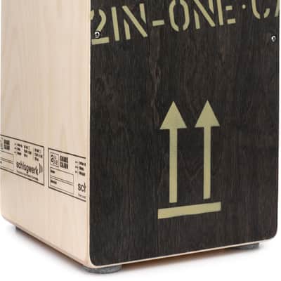 Schlagwerk 2inOne Large Cajon - Black Edition image 1