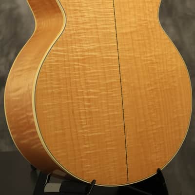 1962 Gibson J-200 Natural/BLONDE with highly figured flame maple back + sides image 16
