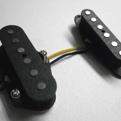 Telecaster Broadcaster A2 SET Bridge & Neck Hand Wound Fits Fender Tele Guitar by Q pickups image 3