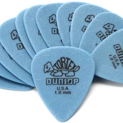 Dunlop Tortex Standard Guitar Picks - 1.0mm Blue 12-pack image 2
