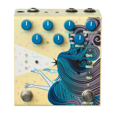 Old Blood Noise Endeavors Sunlight Stereo Reverb Effect Pedal, Yellow image 1
