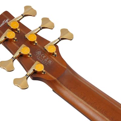 Ibanez SR Prestige 6 String Electric Bass - Mocha Flat (SR5506MHF) image 4
