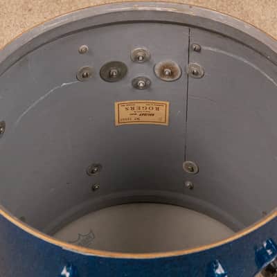 1960s Rogers Holiday Headliner Sparkling Blue Pearl Drum Set image 22
