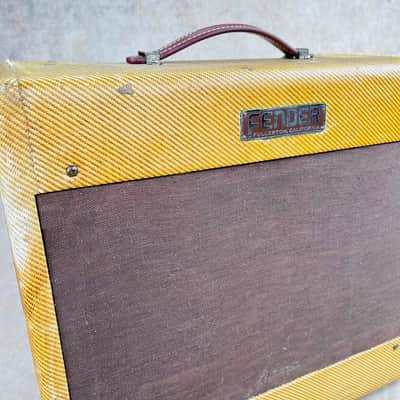 1954 Fender Deluxe Amplifier 5D3 Wide Panel - Tweed image 3
