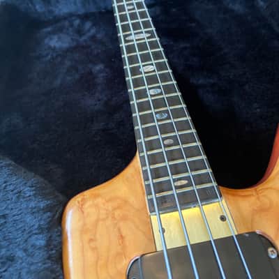 Alembic Spoiler Exploiter 4 string Bass guitar 1984 - Maple w OHSC image 10