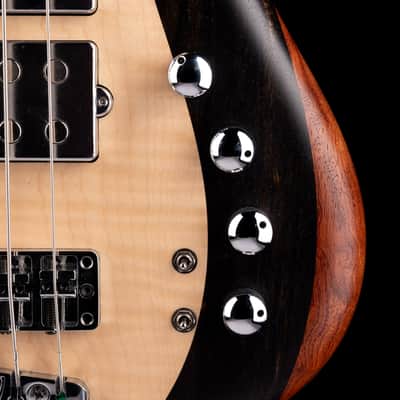 Pre-Owned 2016 Warwick Custom Shop Masterbuilt Corvette $$ Bass Flamed Maple & Bubinga With Gig Bag image 6