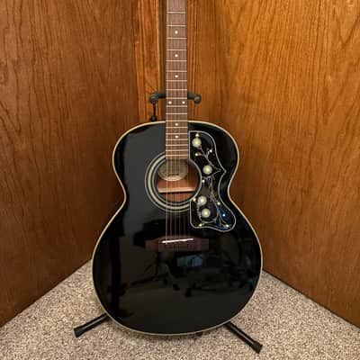 Epiphone SJ-15 EB, Super Jumbo Acoustic, Ebony Black, Make Offer image 1