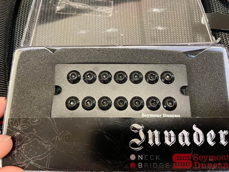 Seymour Duncan Invader 7 string guitar Soapbar pickup 2010’s - Black image 1