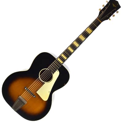 Vintage 1950s Kay L1648 5160 Acoustic Guitar - Brown Sunburst image 1