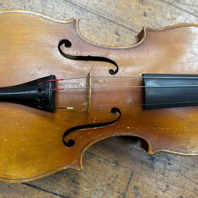 Vintage Czech Stradivarius Copy Violin Husk for parts/repair project image 3