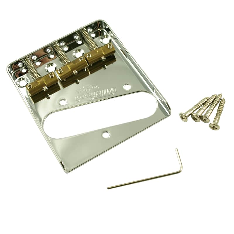 Wilkinson Replacement Bridge For Fender Telecaster Chrome image 1