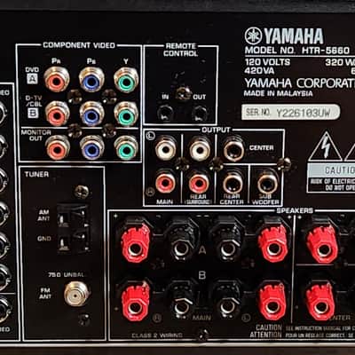 Yamaha Yamaha HTR-5660 is a 6.1-channel home theater receiver 90s - Black image 10