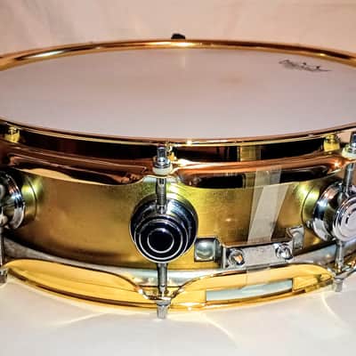 DW PRE COLLECTOR RAW BRASS SNARE DRUM 82-90-FREE SHIP TO C-USA! image 3