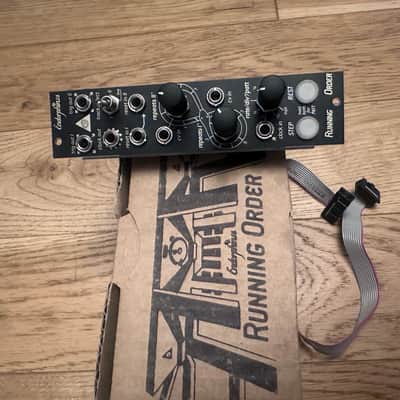 LNIB Endorphin.es Running Order Eurorack Euclidean gate trigger sequencer module black panel image 3
