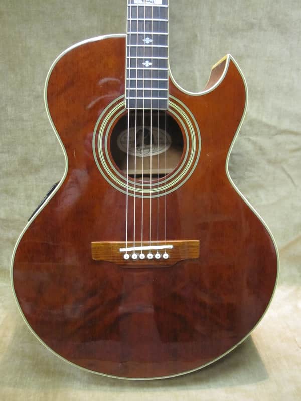 1998 Epiphone Jeff "Skunk" Baxter Acoustic/Electric Mahogany Rare Model! Free US Shipping! image 1