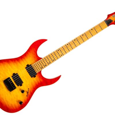 Spira S-500 QFB 500 Series Double Cutaway Mahogany Quilted Maple Top Canadian Roasted Maple Neck 6-String Electric Guitar image 1