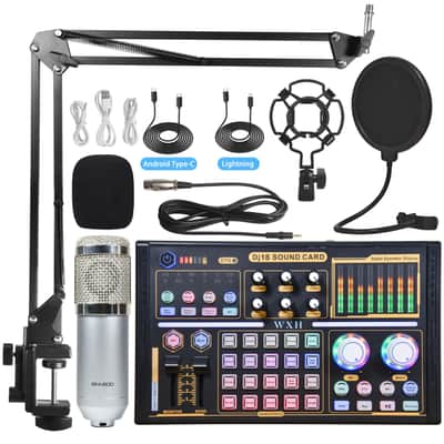 Usb Sound Card Microphone Mixer Multi-Channel Audio Amplifier Audio Filter Full Set Of Sound Card Equipment image 5