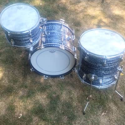 Rogers Holiday / Headliner 18” Bop set Late 60's - Black Onyx image 7
