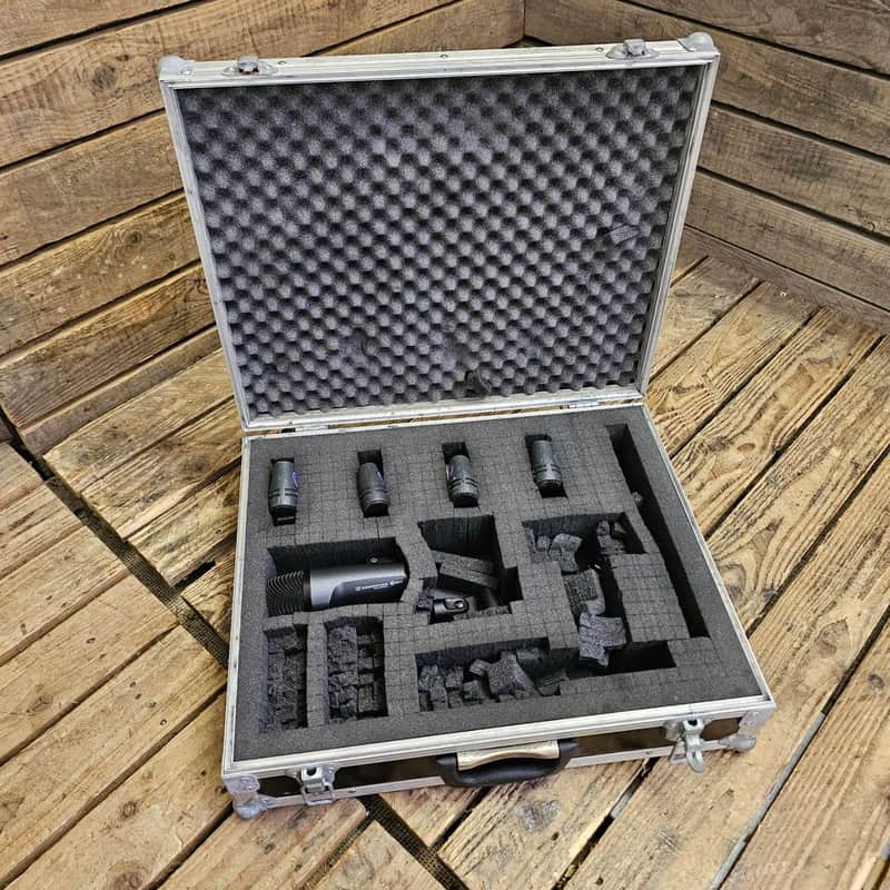 Drum Microphone Set Sennheiser With Flight Case USED! RKSEN100626 image 1