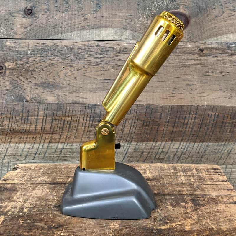 Electro-Voice 664 Gold Microphone on Model 419 Desk Stand image 1