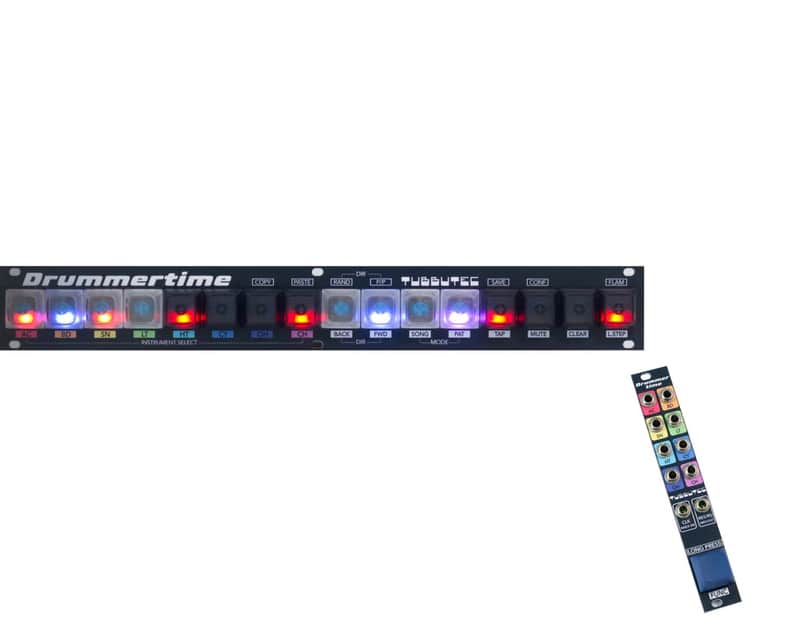 Tubbutec Drummertime 60HP 1U & 4HP 3U Clicky Buttons image 1