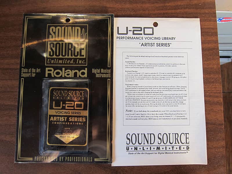 Sound Source Unlimited Roland U-20 Artist Series Sound Card image 1