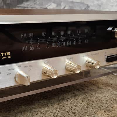 Lafayette Lafayette LR-775 is a vintage 100-watt solid-state AM/FM stereo receiver 1970 - Metal walnut finish image 5