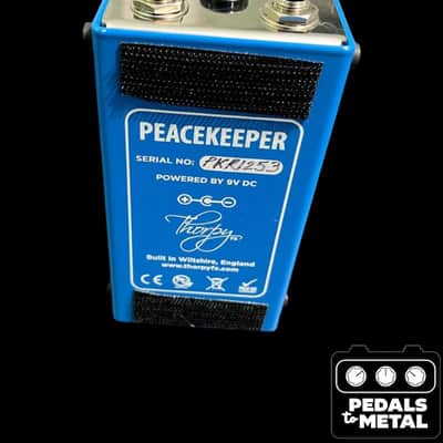 ThorpyFX Peacekeeper V1 Low-Gain Overdrive 2010s - Silver/Blue/White - X21850 image 8