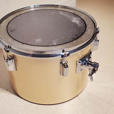 VTG 1970 PEARL 14"x10" Gold Satin "Phenolic" Power Tom Drum  - Gorgeous Clean A+ image 4