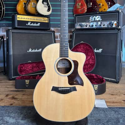Taylor 214ce DLX 2023 Gloss Natural Electro-Acoustic Guitar image 1
