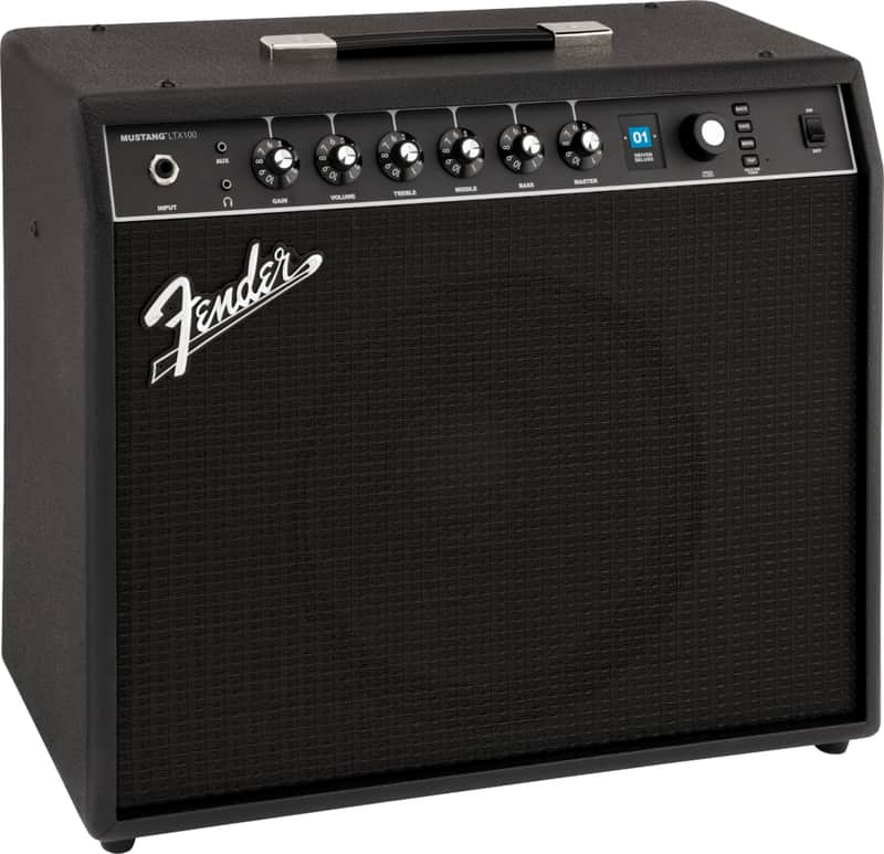 Fender Mustang LTX100 Electric Guitar Combo Amplifier, 100W, Black image 1