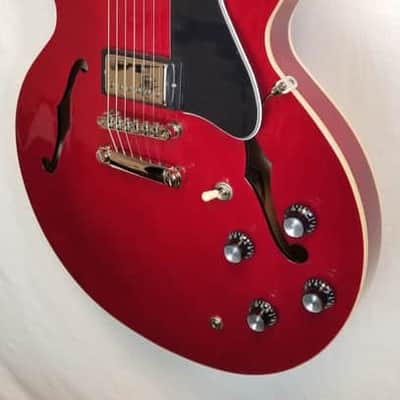 Epiphone ES-335 Semi Hollowbody Electric Guitar, Cherry image 3