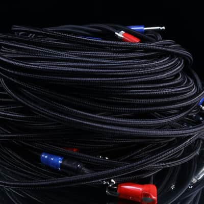 (18x) — 10’ TS Cables — Black — Braided — One Right Angle image 3