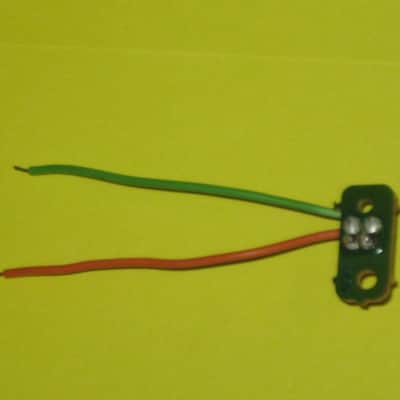 very clean Boss RED LED on a very small rectangle circuit board + green & orange wires (works fine) for Boss compact size pedals - came off of a used 1985 PH-2 Super Phaser pedal) + 2 small pieces of heat shrink tubing (NO: pedal or other items included image 17