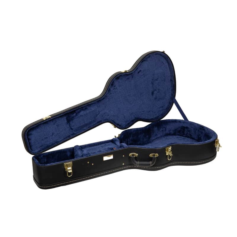 New Crossrock Hard-Shell Wood Case for 17” Archtop Acoustic Jazz Guitars-Black 2026 image 1