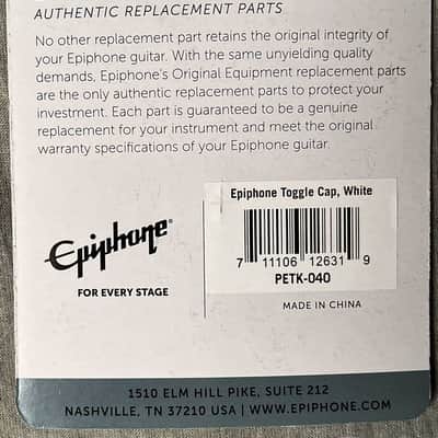 Epiphone PETK-040 Toggle Cap White image 2