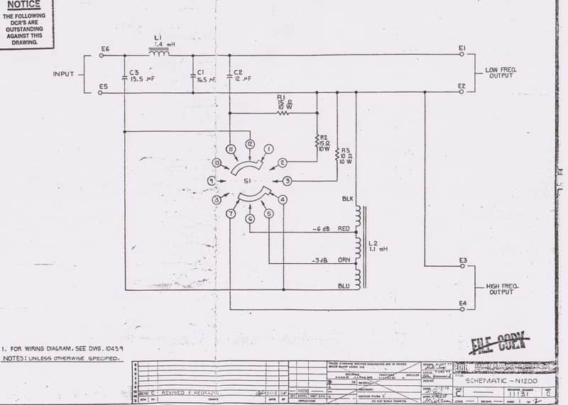 その他 JBL Frequency Dividing Network JBL Frequency Dividing Network JBL Frequency Dividing Level *Rare