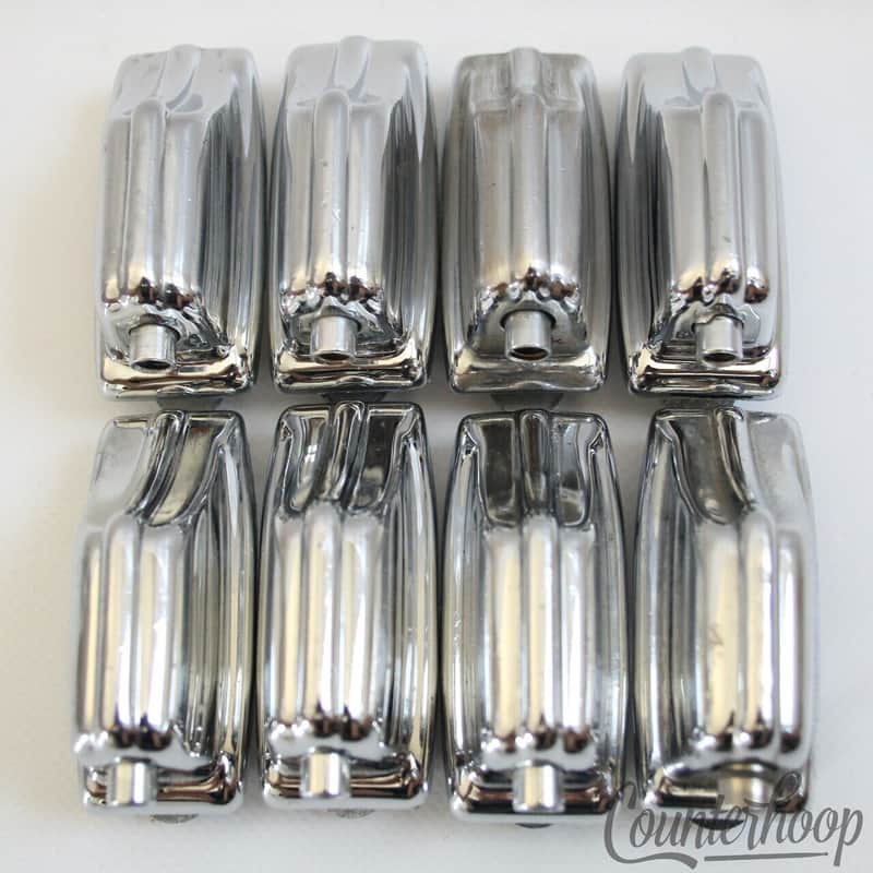 *Rogers 8x Beavertail Tom/Snare Drum Lugs Chrome Powertone Fullerton Vintage 60s image 1