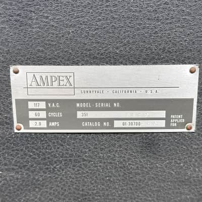 Immagine Ampex 350 / 351 Reel To Reel Transport Magnetic Tape Recorder w/ Original Case - 7