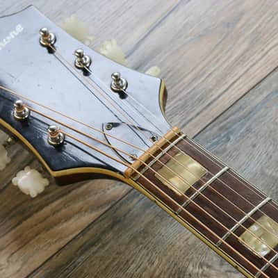 Vintage! 70’s MIJ Epiphone 6830 Acoustic/ Electric Natural Kalamazoo + Case image 13