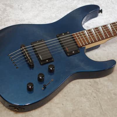 Jackson DK27 Dinky 27" Scale Baritone electric guitar in blue finish with case image 1