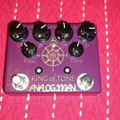 Analogman King of Tone V4 with Red Side High Gain Option | Reverb