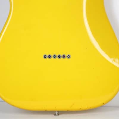 RARE 1981 Vintage Fender Stratocaster Hardtail ~Monaco Yellow~ Maple Neck STRAT +OHSC USA 1970s 1980s image 10