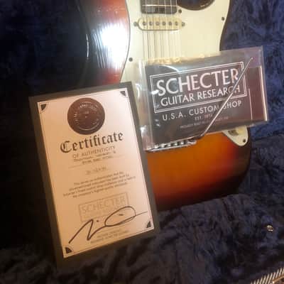 SCHECTER USA CUSTOM SHOP TRADITIONAL WEMBLEY II HSS AGED NITRO SUNBURST 3,4 kg image 3