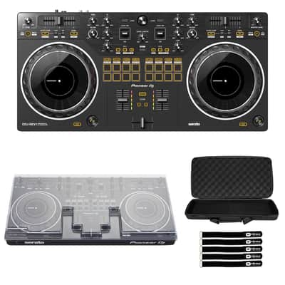 Pioneer DJ DDJ-REV1 Scratch 2-Channel DJ Controller w Case & Decksaver Cover image 1