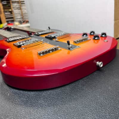 Galveston Double Neck Guitar  Cherry Red 6 string &12 string image 9