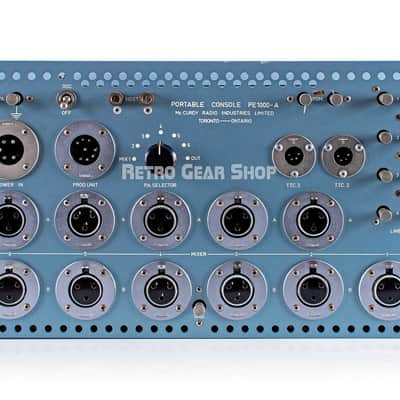 McCurdy PE 1000A 6 Channel Remote Tube Mixer Console PSU Vintage Rare as-is image 3